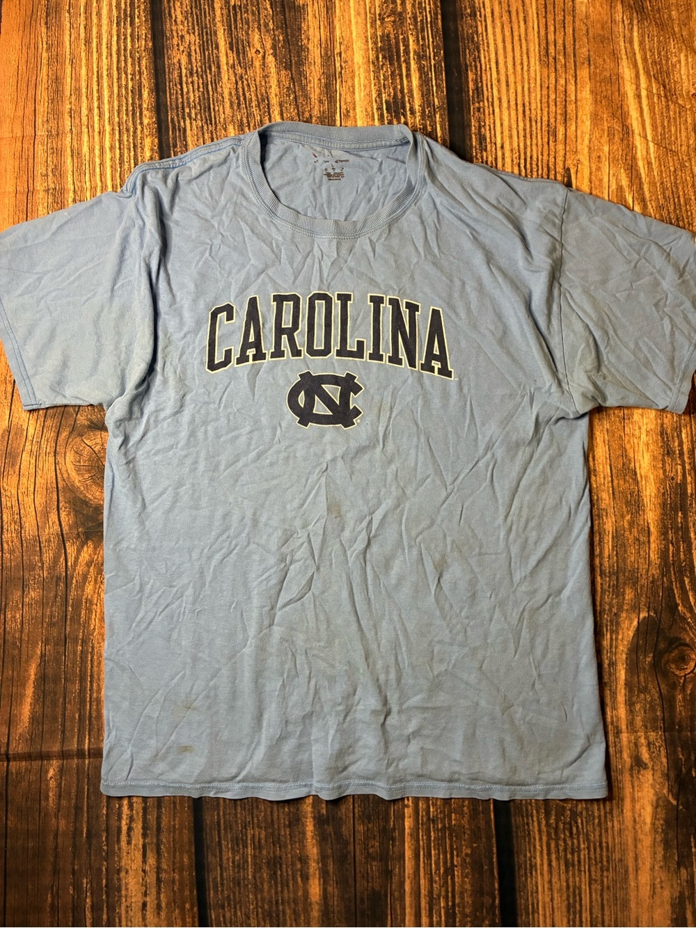 North Carolina Carolina Logo Tee - Light Blue size L